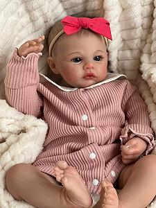 Лялька Scnbom Reborn Baby Dolls Silicone 20 дюймів 50 см дівчинка як справжня малеча (рожевий) synthetic.ua - Фото 1