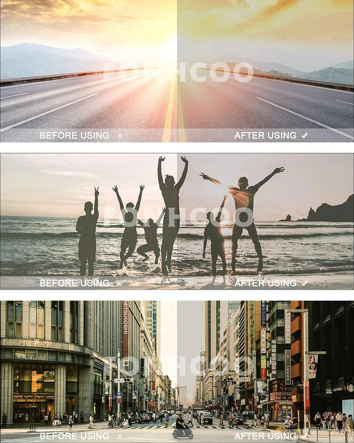 Сонцезахисні окуляри Авіатори Fonhcoo Жіночі Дзеркальні Вінтажні Ретро, фото №3