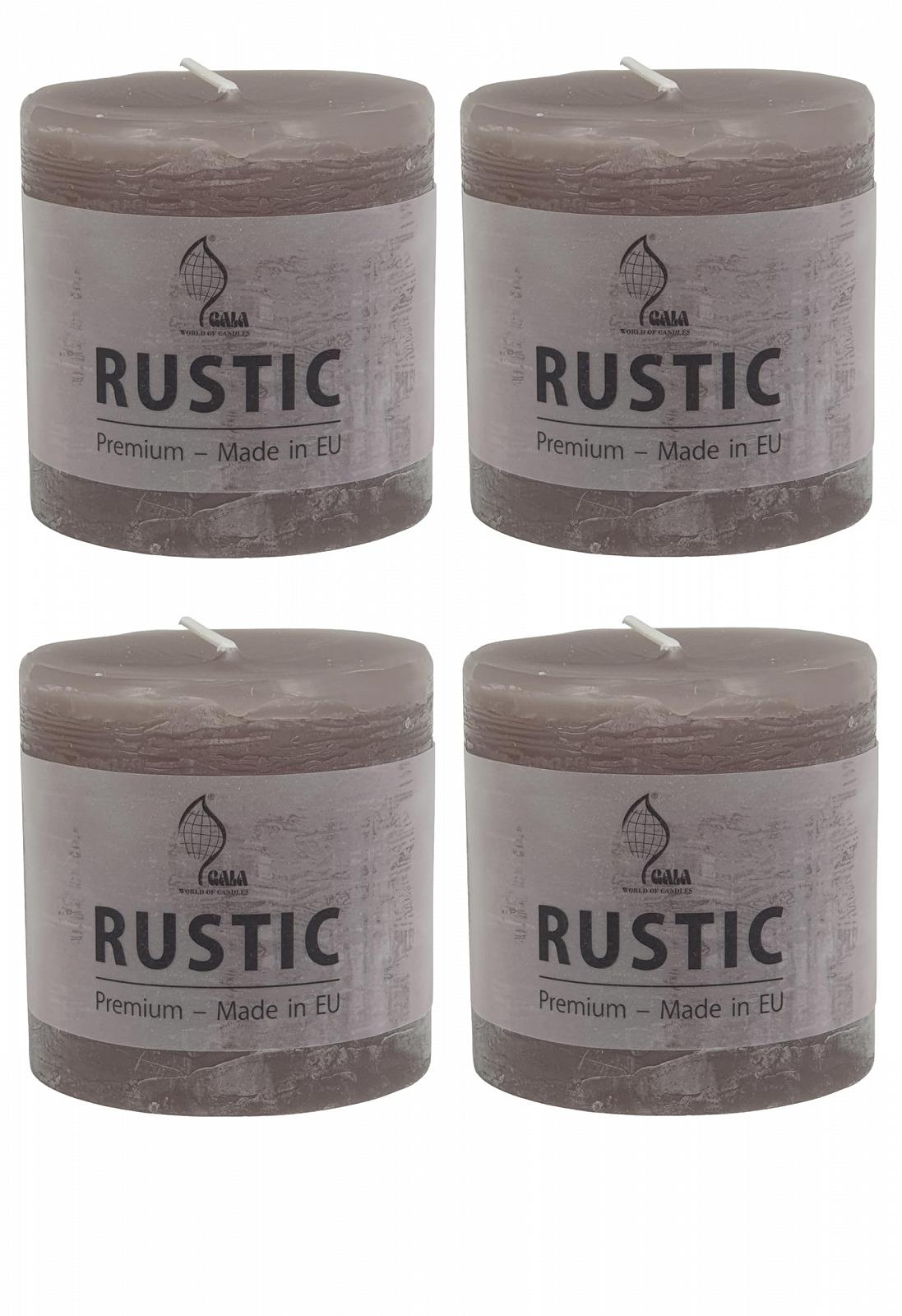 Свечи Gala Rustik Pillar 8 x 8 см Taupe, фото №2