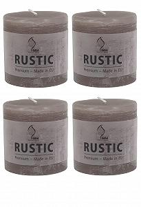 Свечи Gala Rustik Pillar 8 x 8 см Taupe synthetic.ua - Фото 1