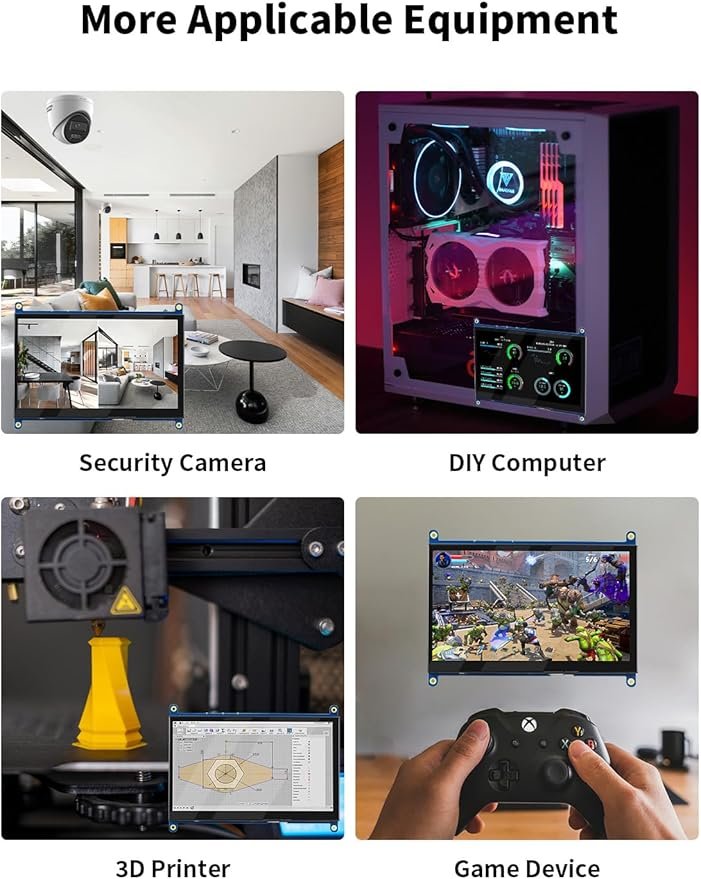 Монитор портативный сенсорный 7" CUQI RPM-01 HD IPS 60 Гц, фото №6