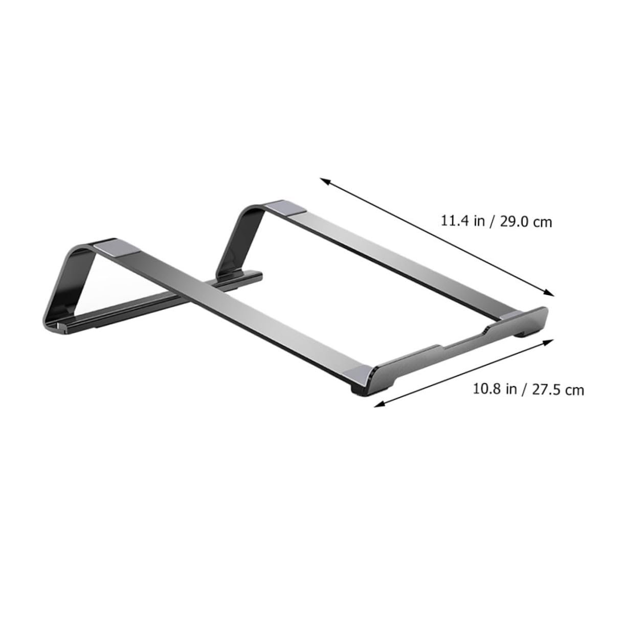 Подставка для ноутбука алюминиевая эргономичная с открытой теплоотдачей Нескользящая подставка и прочная износостойкая конструкция для улучшенного комфорта и охлаждения, фото №8