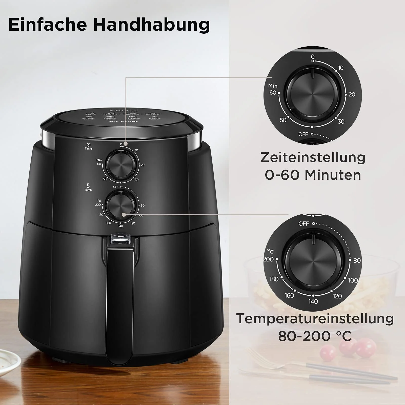 Мультипіч Midea MF-TN35B 3.5 XL 8 програм 1500 Вт BPA та PFOA Free, фото №4 Мультипіч Midea MF-TN35B 3.5 XL 8 програм 1500 Вт BPA та PFOA Free, фото №4