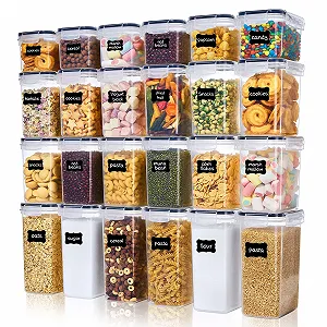 Ємності для зберігання Vtopmart Набір 24 шт BPA-Free з маркером та етикетками - Фото 1