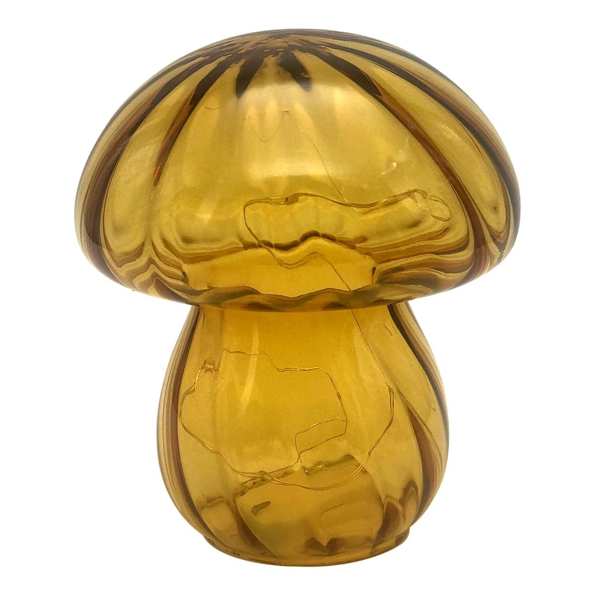 Настільна лампа Кришталева Mushroom Shape 15 см Коричнева, фото №1