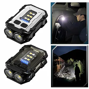 Маленький ліхтарик-брелок Перезаряджуваний маленький Водонепроникний кишеньковий світлодіодний для кемпінгу Пішого туризму Перезаряджувана ключова рампа synthetic.ua - Фото 1