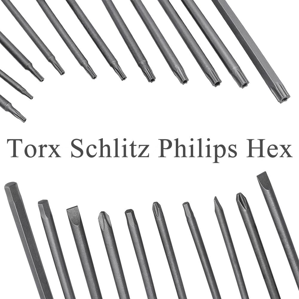 Набор бит Treki 21 шт 100 мм длинные Torx с отверстием 6.35 мм шестигранник, фото №2 Набор бит Treki 21 шт 100 мм длинные Torx с отверстием 6.35 мм шестигранник, фото №2