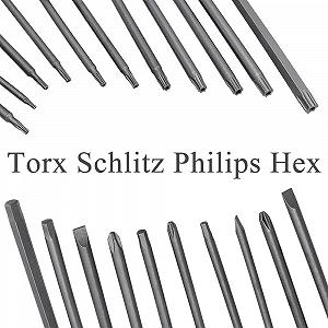 Набір викруткових біт Treki 21 шт 100 мм довгі Torx з отвором 6.35 мм шестигранник synthetic.ua - Фото 1