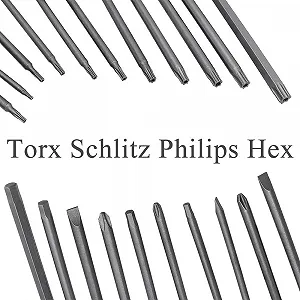 Набор бит Treki 21 шт 100 мм длинные Torx с отверстием 6.35 мм шестигранник synthetic.ua - Фото 1