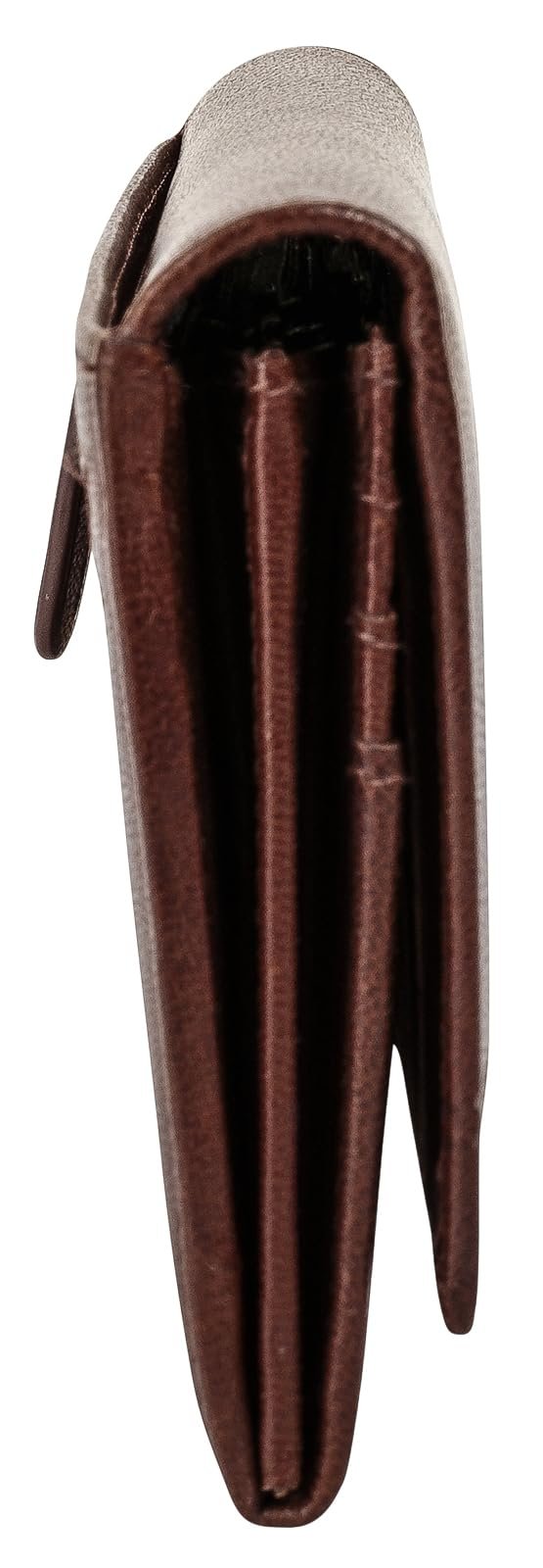 Кошелек Bugatti Lucido 021952 Большой, горизонтальный формат, натуральная кожа, женский, функциональный, RFID защита, двойная застежка-кнопка, коричневый, стандартный размер, повседневный, фото №5