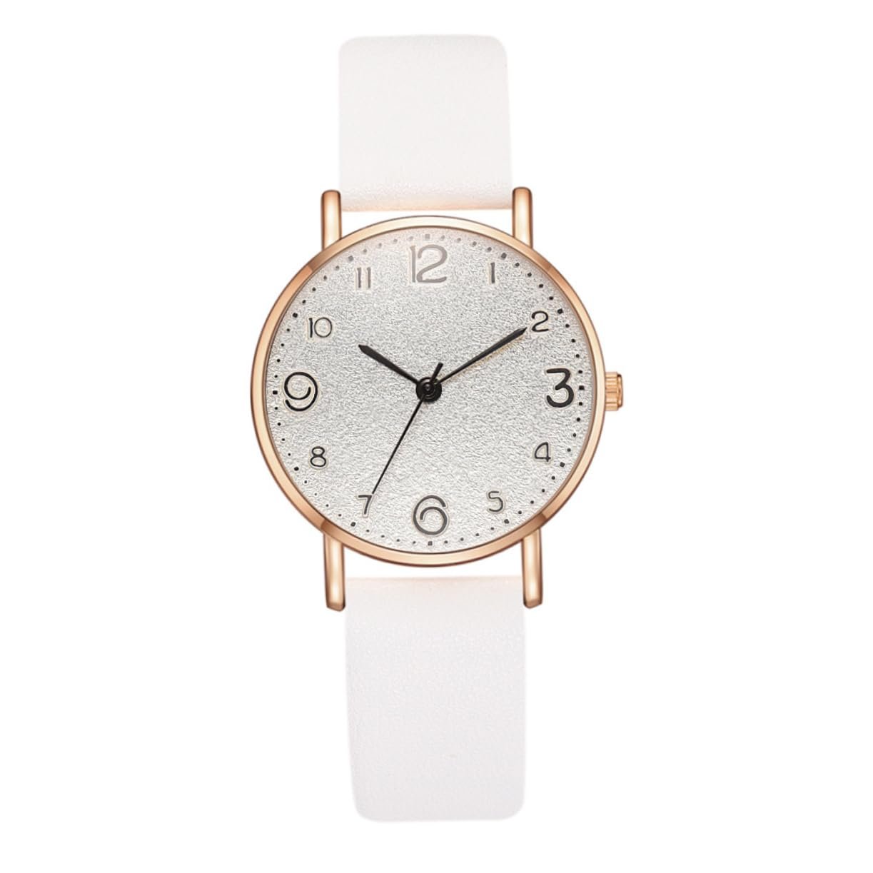 Женские часы WRITWAA 2 шт. Классический ПУ кожаный ремешок Аналоговый кварцевый механизм, фото №1