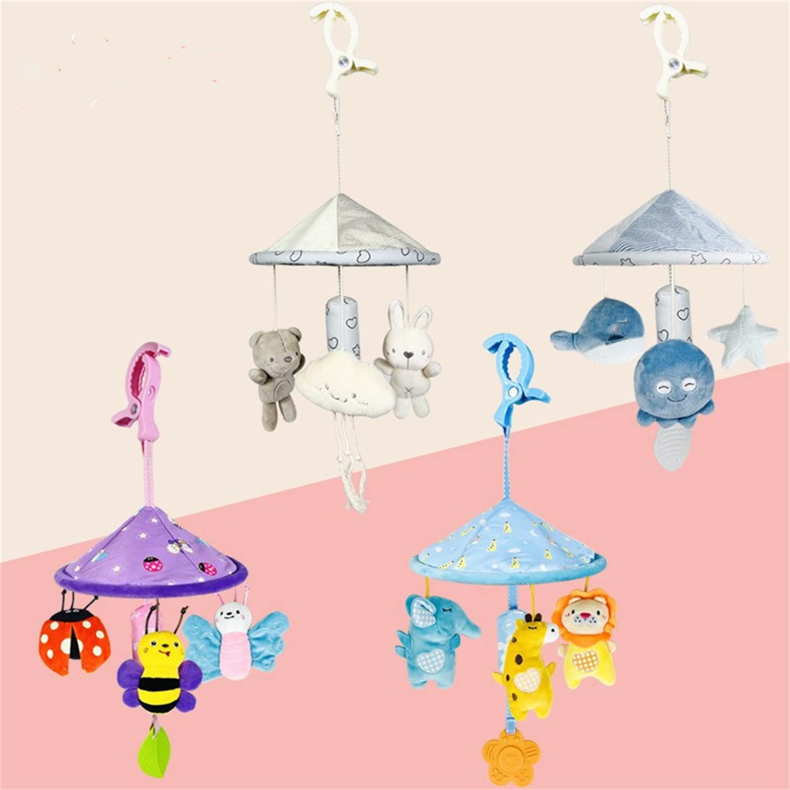 Мобиль GLITZFAS Mini - Музыкальная коробка для крепления к коляске или детскому сидению - для младенцев и малышей от 0+ месяцев (Динозавр), фото №5