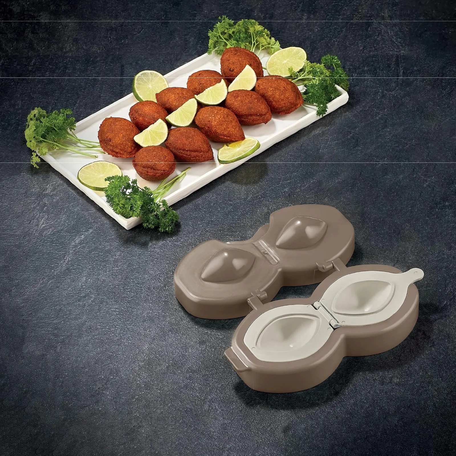 Форма для киббех и ичли кюфта Vip Ahmet двойная BPA-Free, фото №3 Форма для киббех и ичли кюфта Vip Ahmet двойная BPA-Free, фото №3