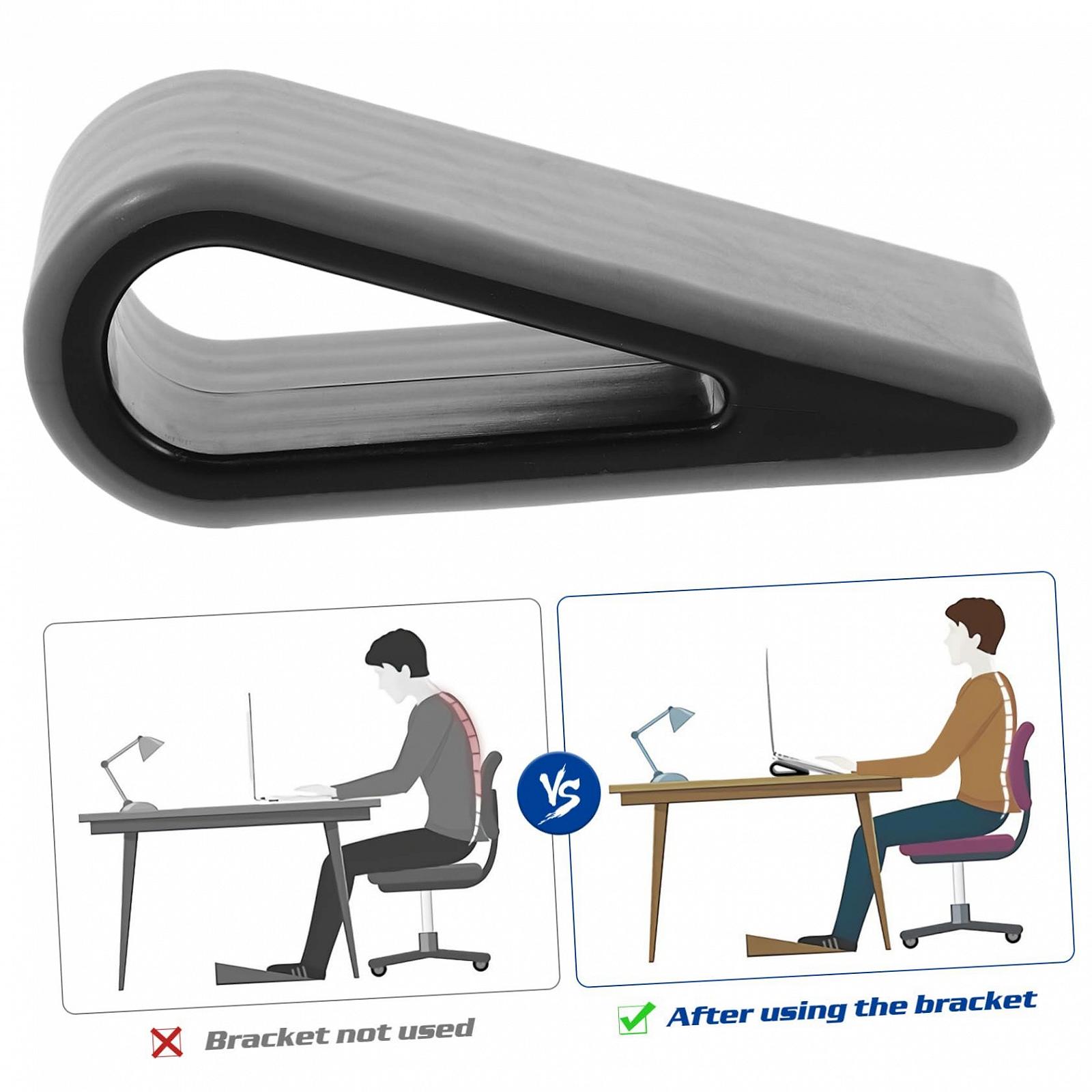 Підставка для ноутбука SHOWERORO Силіконова Легка Регульована Чорна (2 шт.), фото №5