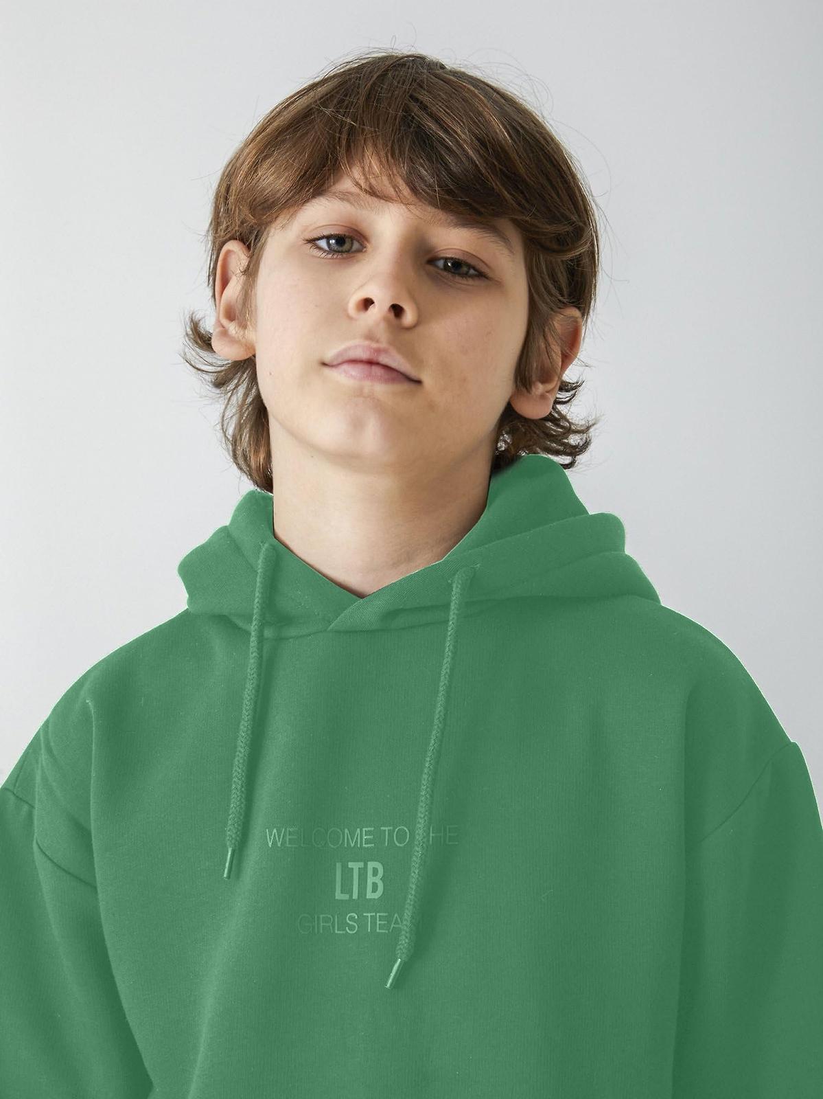 Толстовка LTB Jeans Tebeze для девочек, размер 152 см, зеленая, фото №4