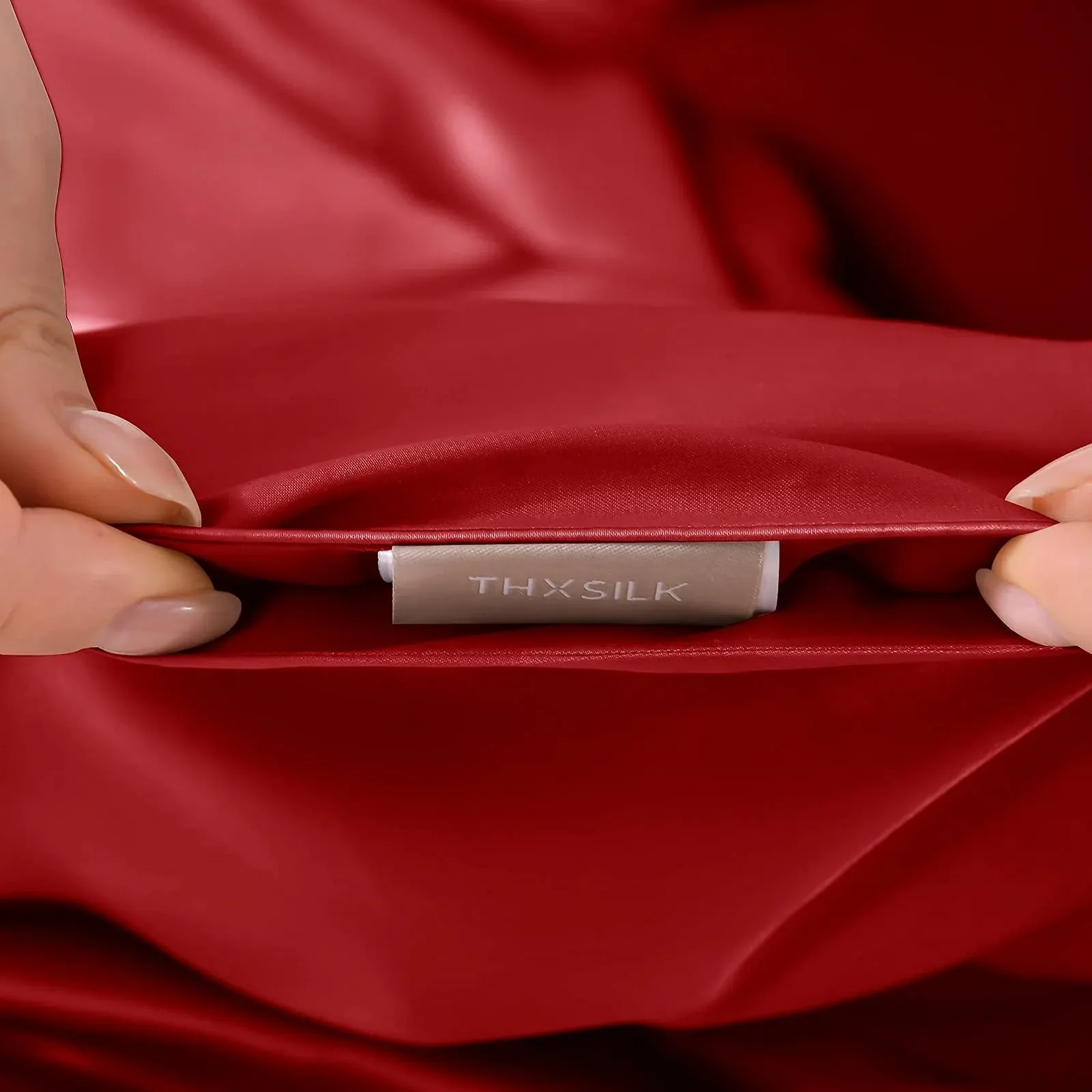 Одеяло THXSILK Fluffy Silk Cuddly - 135 x 180 см, красный, фото №5