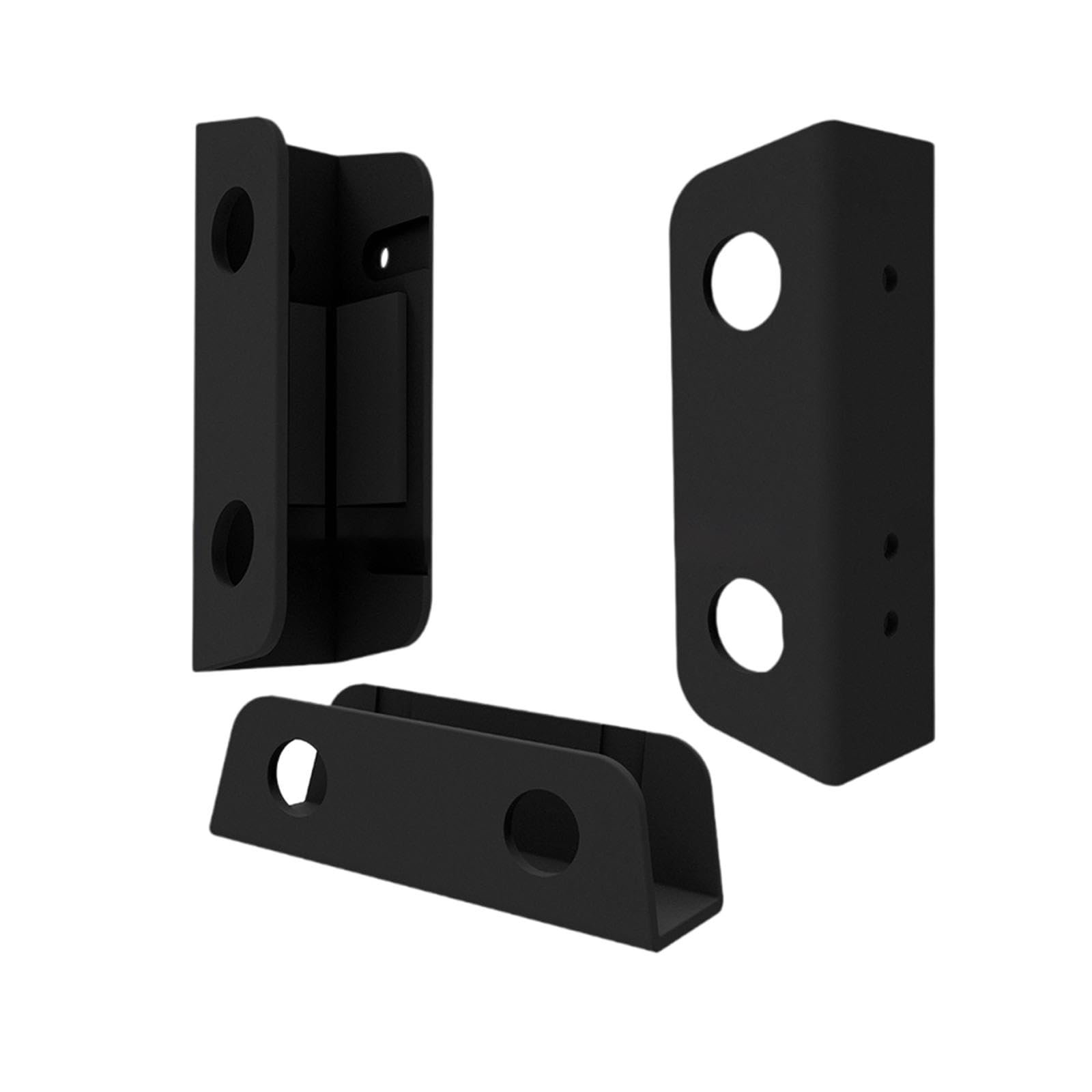 Тримач для ноутбука, для встановлення на стіл або під стіл, з захисними накладками, покращена стабільність, міцний, чорний, фото №1