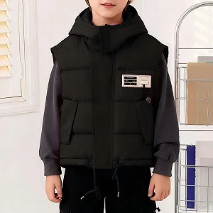 Жилет стьобаний дитячий однотонний synthetic.ua - Фото 1