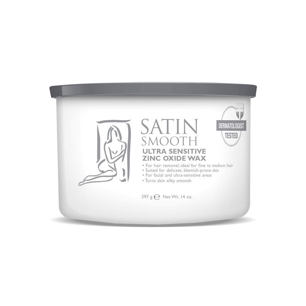 Воск для депиляции Satin Smooth Ultra Sensitive Zinc Oxide 400 мл, фото №1 Воск для депиляции Satin Smooth Ultra Sensitive Zinc Oxide 400 мл, фото №1