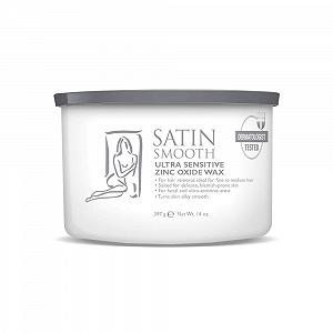 Воск для депиляции Satin Smooth Ultra Sensitive Zinc Oxide 400 мл - Фото 1