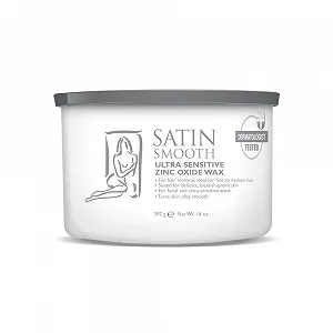 Воск для депиляции Satin Smooth Ultra Sensitive Zinc Oxide 400 мл - Фото 1