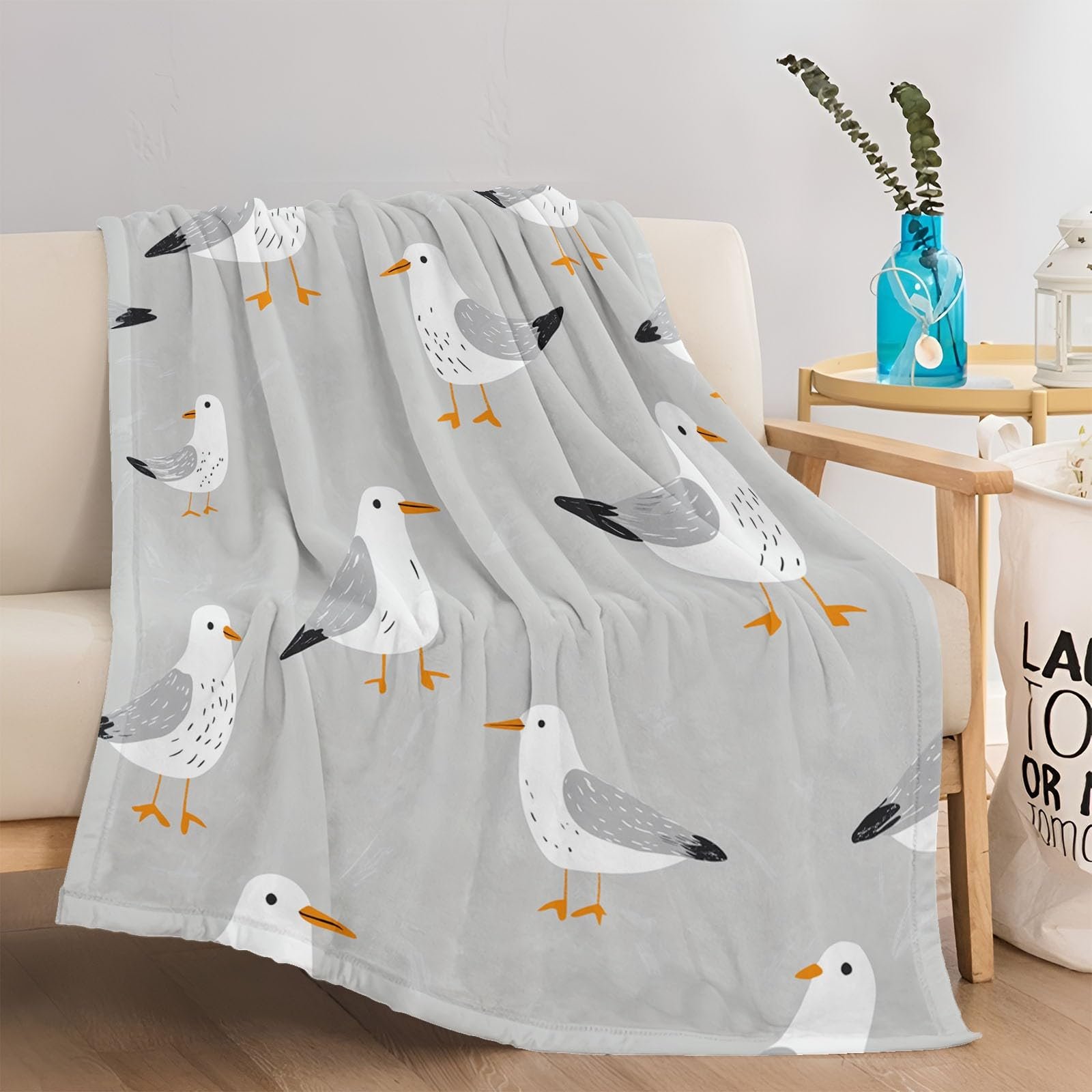 Покривало Фланелеве 200 x 200 см Сірий, фото №5 Покривало Фланелеве 200 x 200 см Сірий, фото №5