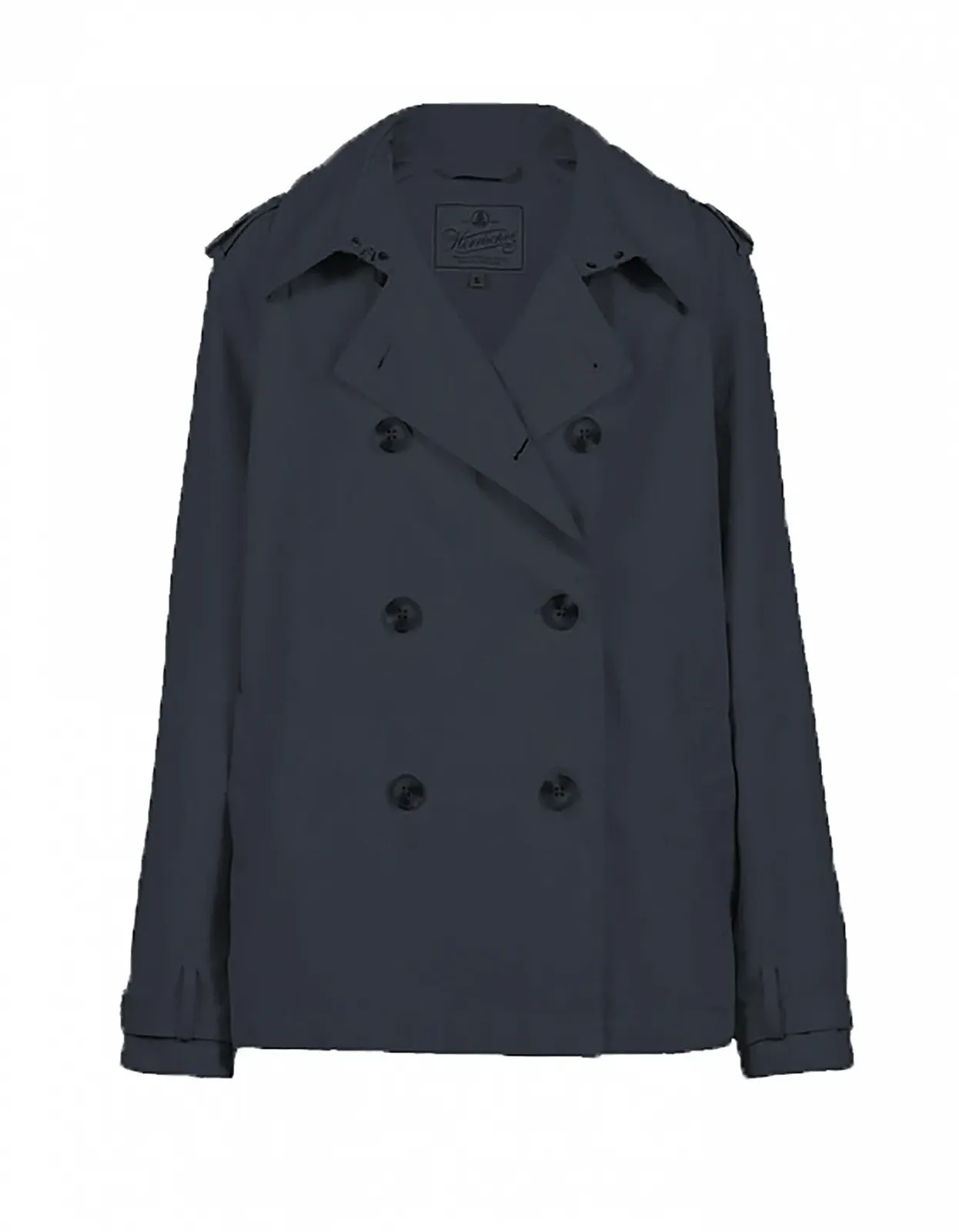 Тренч Herrlicher Juliana Двубортный с воротником-лацканами на пуговицах, фото №1 Тренч Herrlicher Juliana Двубортный с воротником-лацканами на пуговицах, фото №1