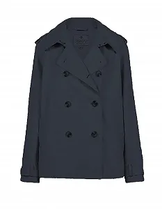 Тренч Herrlicher Juliana Двобортний з коміром-лацканами на ґудзиках - Фото 1