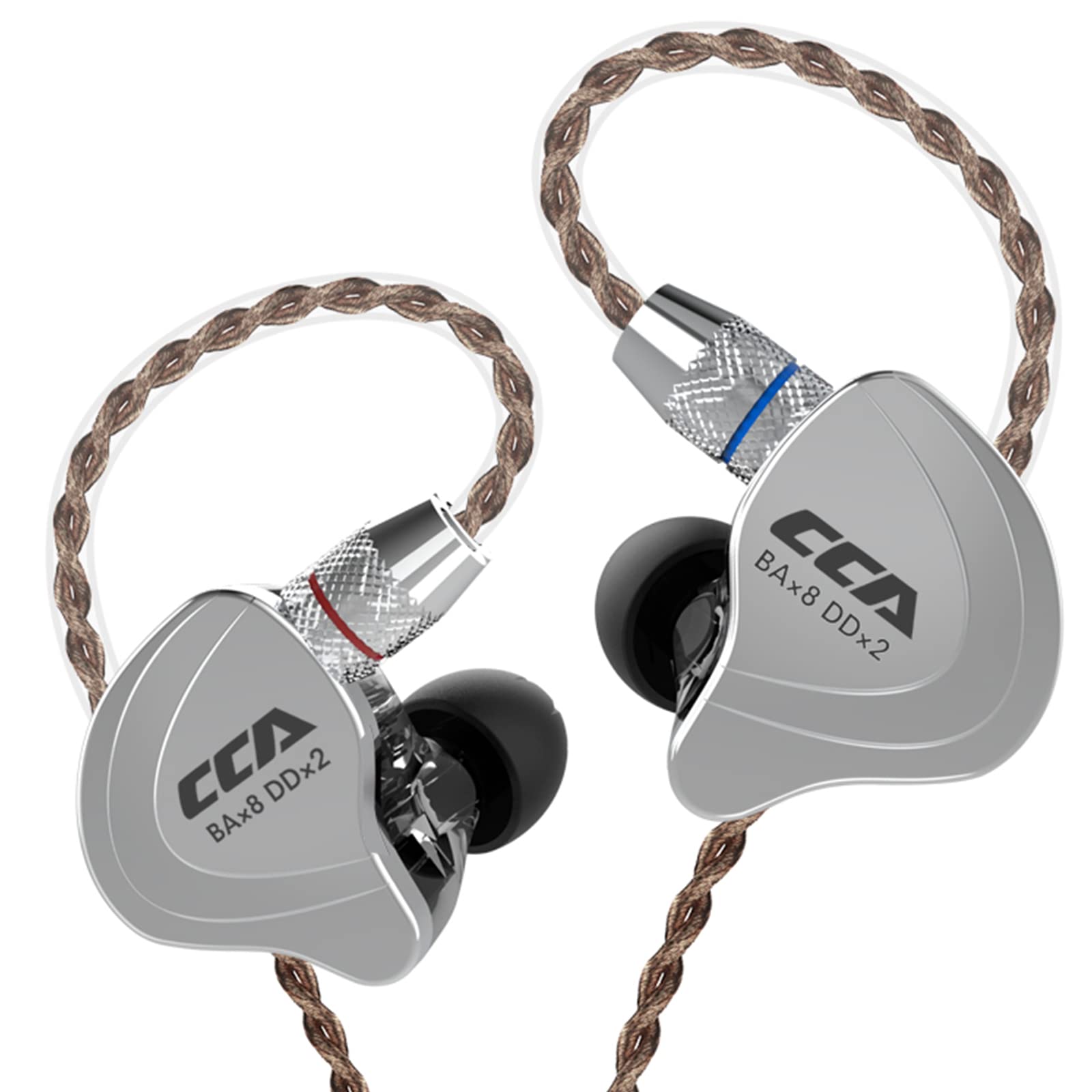 Навушники CCA C10 Hybrid Driver In Ear HiFi Stereo Потужний бас Спортивні Ергономічний дизайн для ігор музики шоу сцени, фото №1