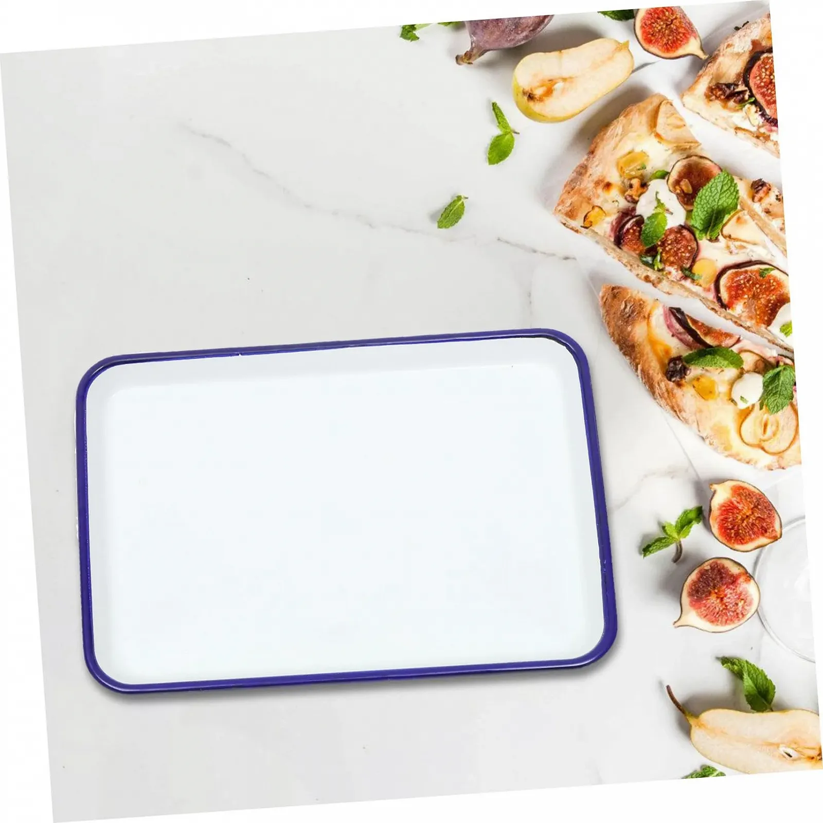 Форма для випікання емальована прямокутна термостійка глянцева, фото №6