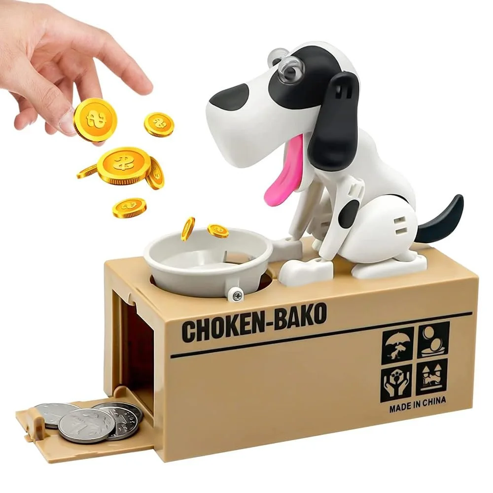 Копилка Hungry Dog интерактивная Белая, фото №1