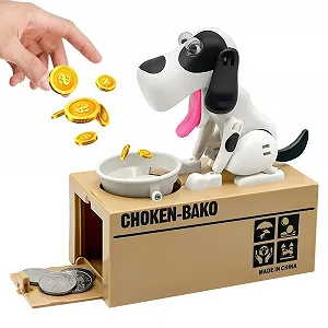 Копилка Hungry Dog интерактивная Белая - Фото 1