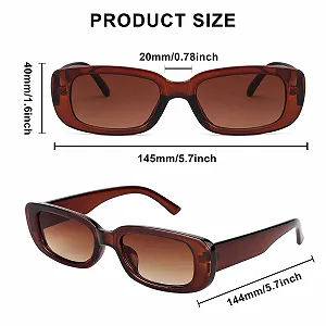 Набір сонцезахисних окулярів прямокутної форми, 12 шт synthetic.ua - Фото 1