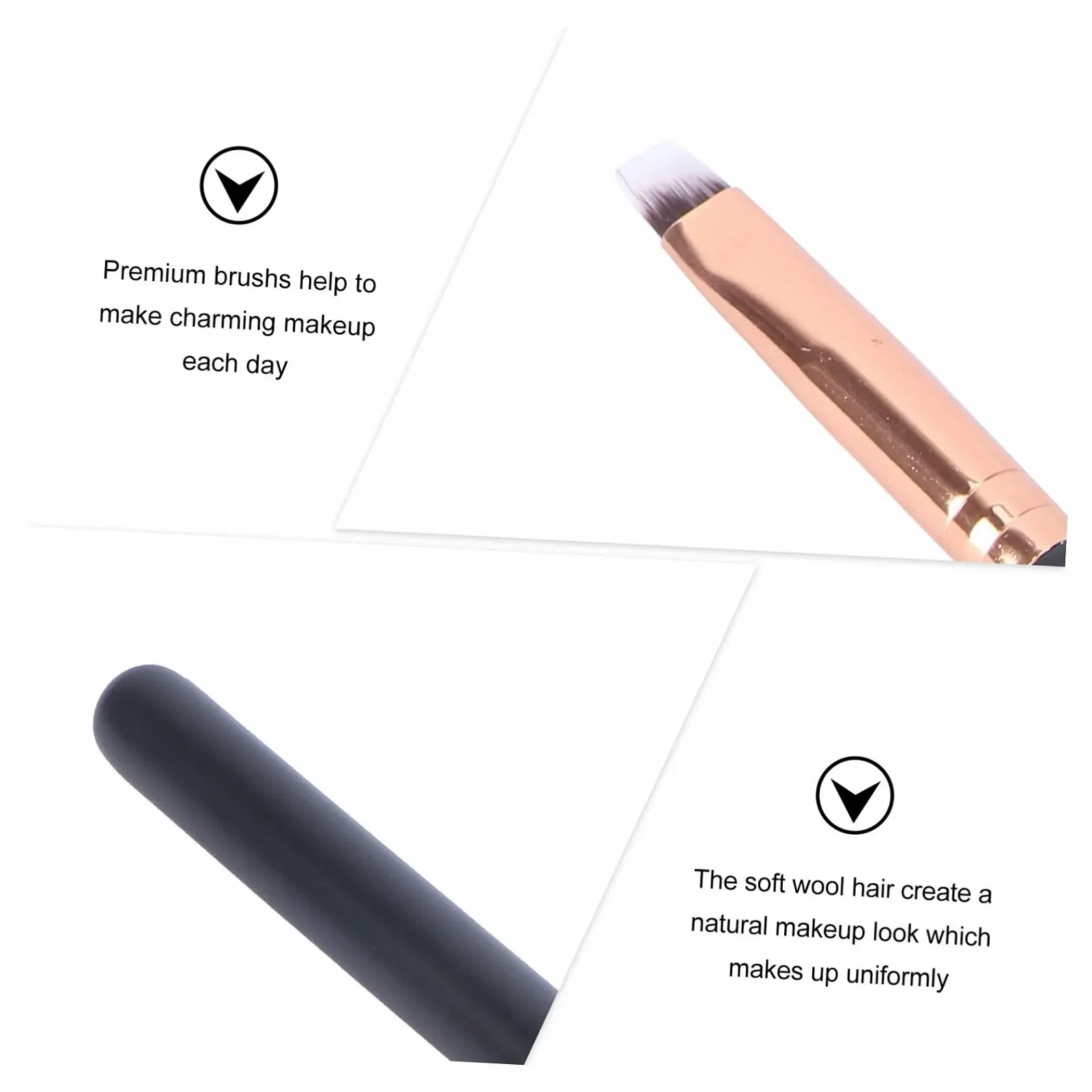 Пензлі Eyeliner minkissy для макіяжу очей, тонкий кутовий, фото №4 Пензлі Eyeliner minkissy для макіяжу очей, тонкий кутовий, фото №4