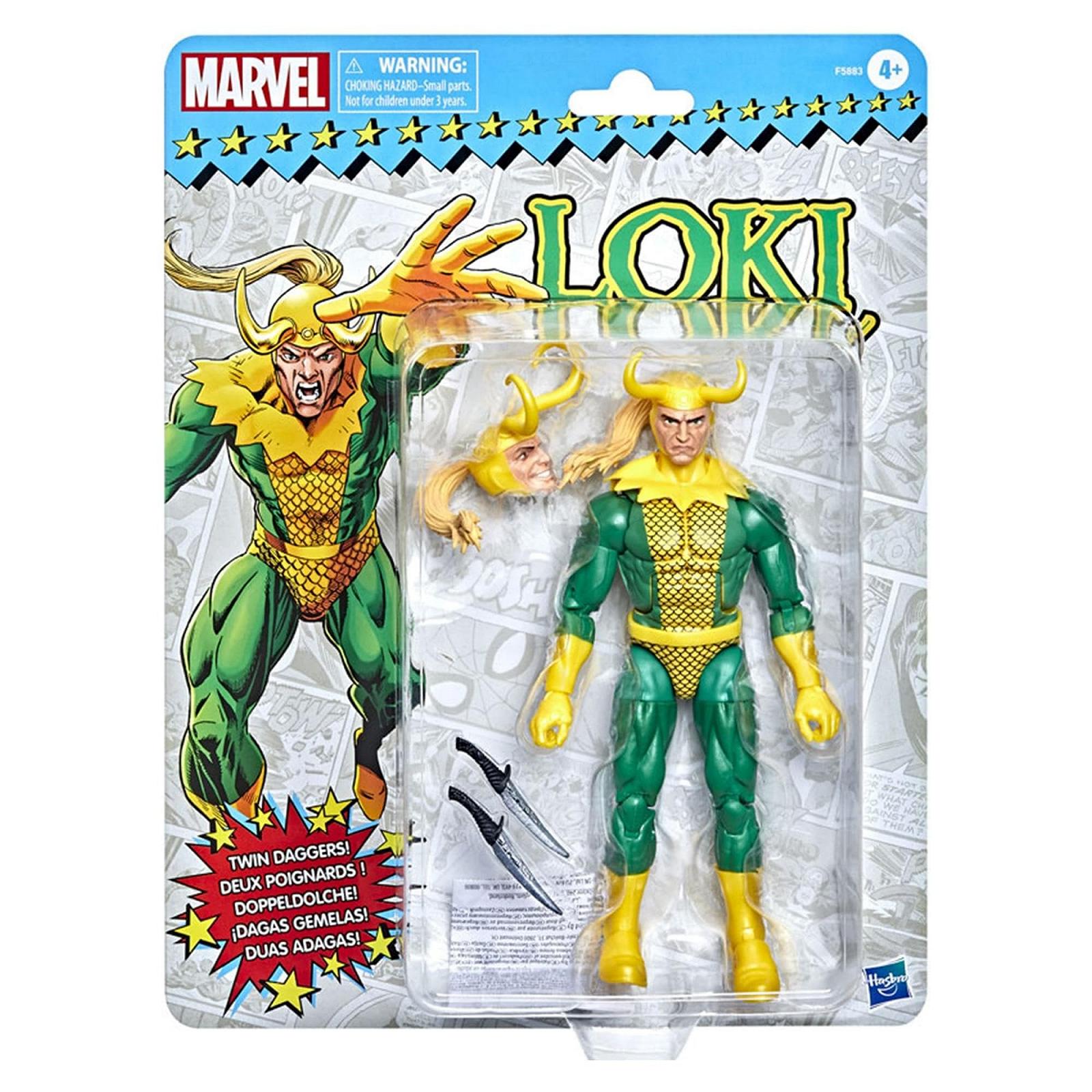 Фігурка Action Marvel Legends Series Локі Ретро-упаковка 15 см - 3 аксесуари, фото №2