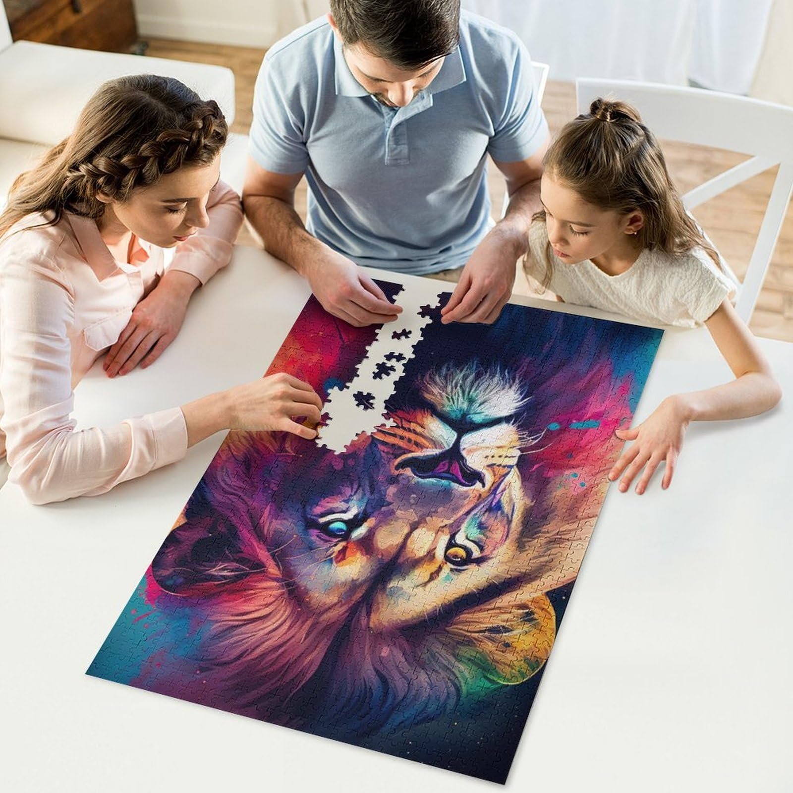 Дерев'яний пазл Lion 1000 елементів 78 x 53 см, фото №5