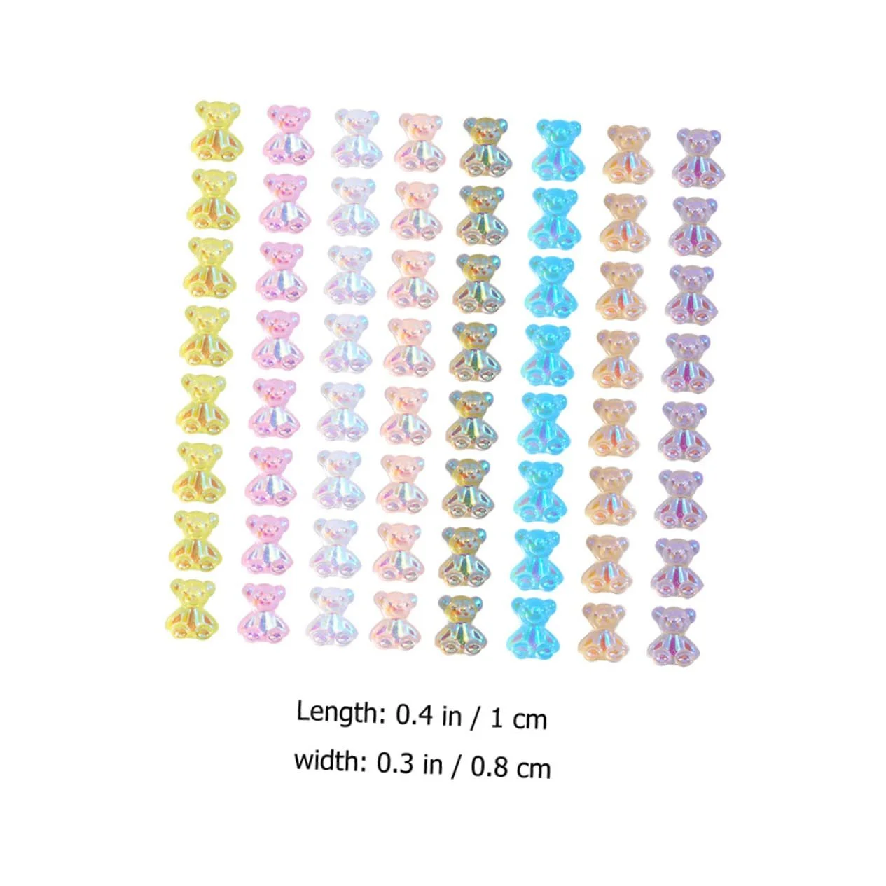 Украшения для ногтей Медведь (64 шт.), фото №2