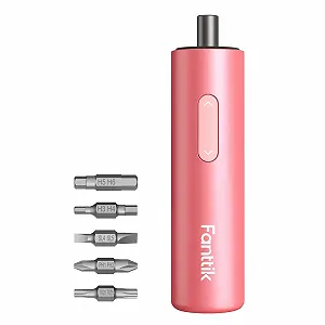 Акумуляторна викрутка Fanttik NEX S1 Capsule 3.7 В 5 Нм 320 об/хв біти S2 1/4" LED 5 шт. Pink - Фото 1
