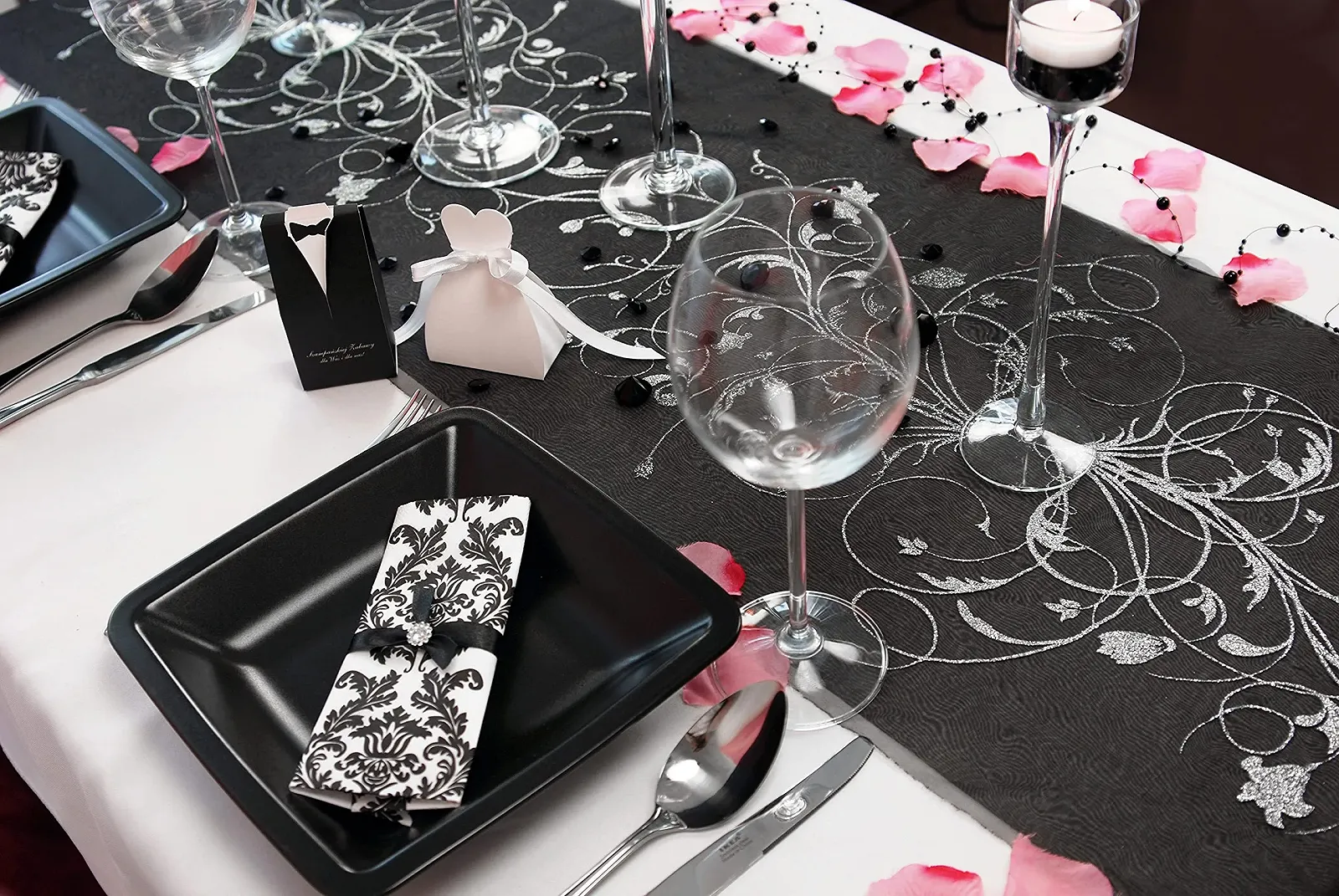 Ранер Rotolo Organza 36 см x 9 м Nero, фото №5