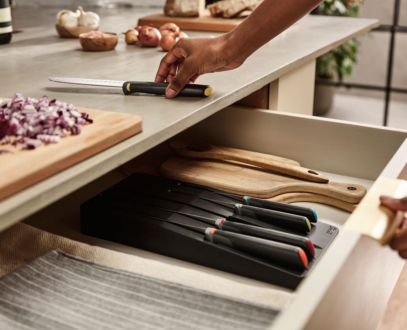 Набір ножів Joseph Joseph Elevate Knives Store, 5 предметів, чорний, фото №5