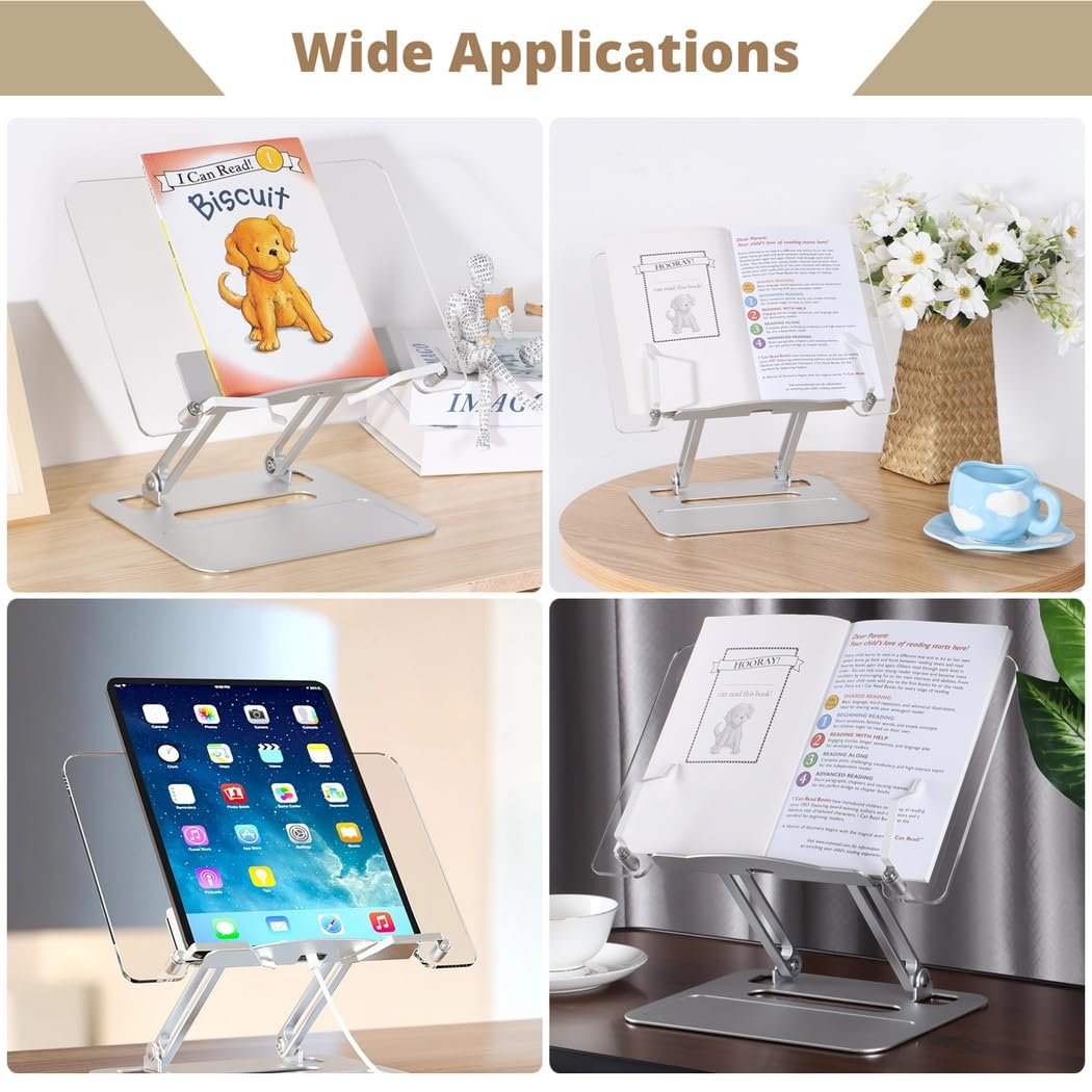 Підставка для ноутбука складана портативна алюмінієва, регульована по висоті, фото №7