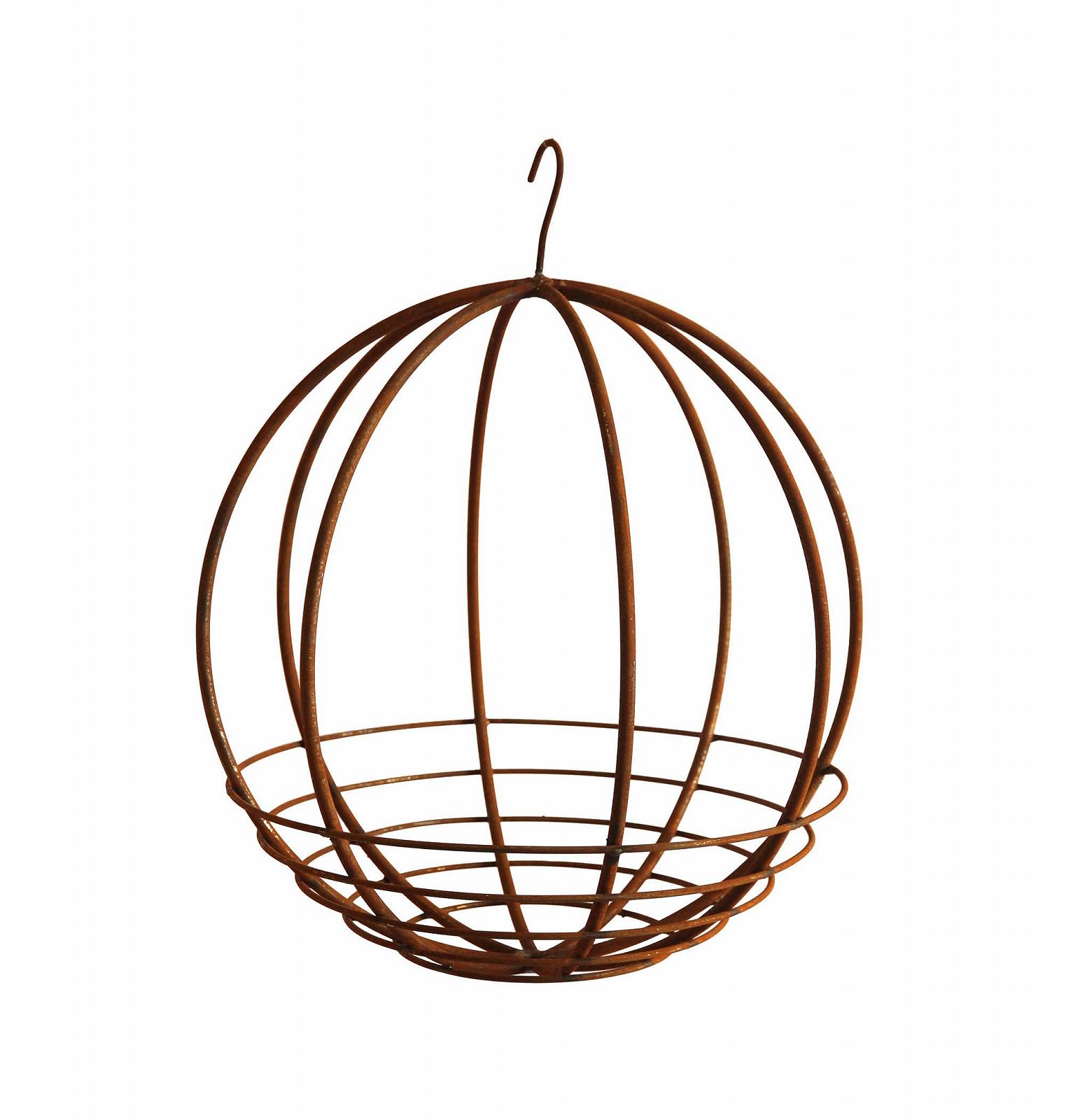 Підвісний кошик Bornhöft Садова куля 40 см метал, фото №1