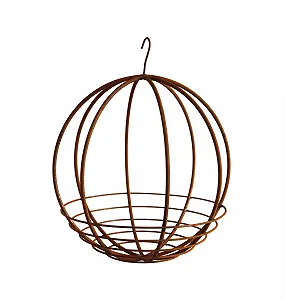Купить Подвесная корзина Bornhöft Садовый шар 30 см металлическая ржавая патина - Фото 1 Подвесная корзина Bornhöft Садовый шар 30 см металлическая ржавая патина - Фото 1