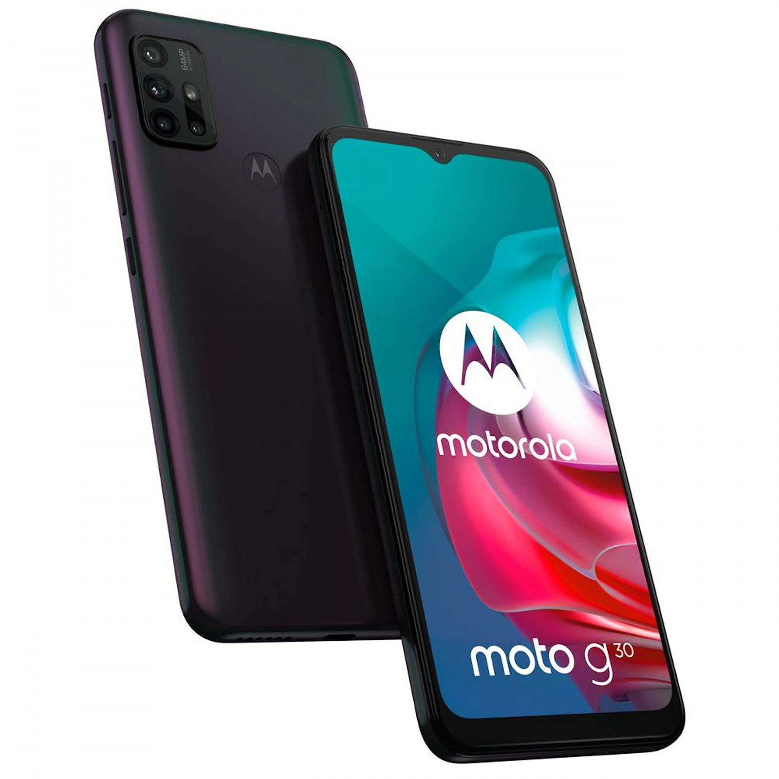 Смартфон Motorola Moto G30 6.5" 64MP 6/128GB 5000mAh Dual SIM Android 11 Dark Pearl + захисний чохол, фото №8