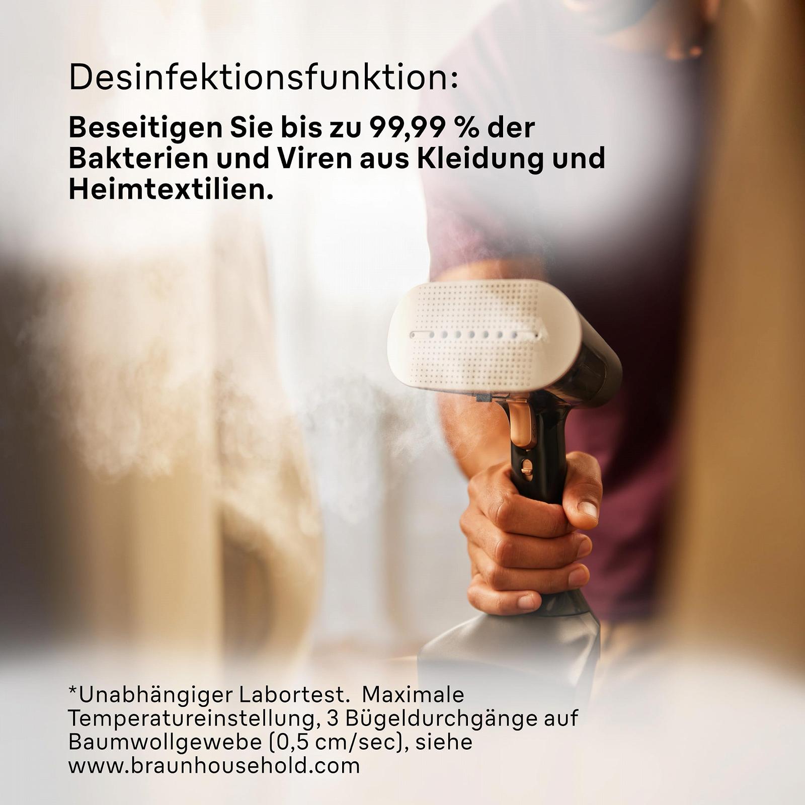 Вертикальний відпарювач Braun QuickStyle 7 GS7077BK 1600 Вт 35 г/хв 250 мл, фото №8 Вертикальний відпарювач Braun QuickStyle 7 GS7077BK 1600 Вт 35 г/хв 250 мл, фото №8