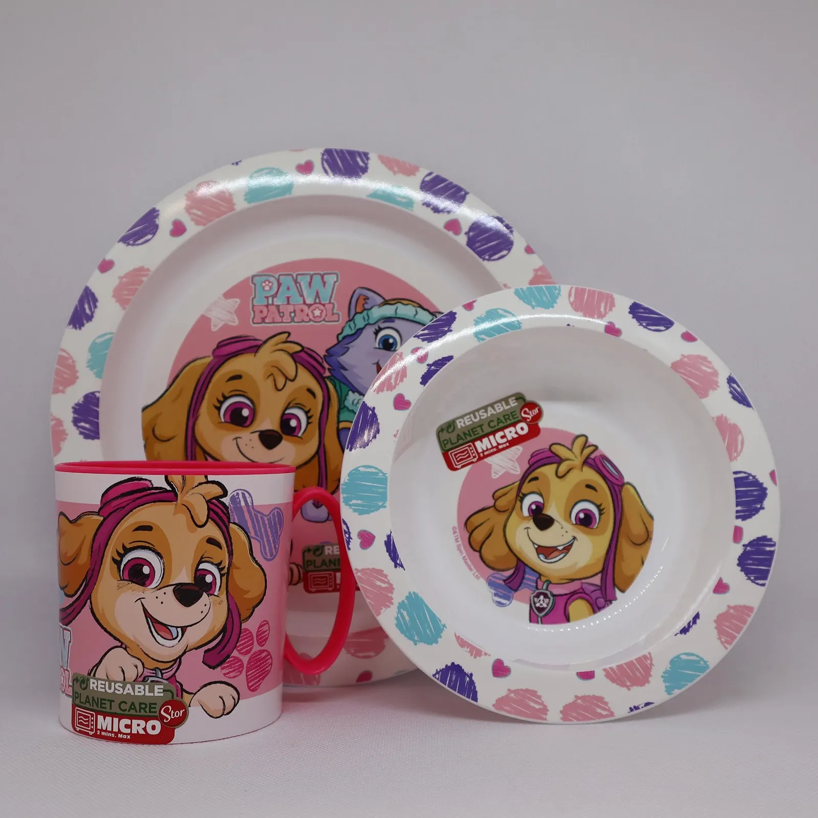 Детский набор посуды Paw Patrol Skye, фото №2 Детский набор посуды Paw Patrol Skye, фото №2