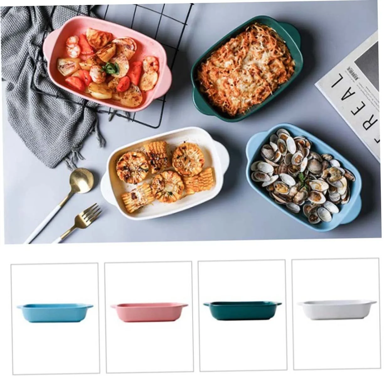 Форма для запікання POPETPOP Керамічна Термостійка Зелена, фото №7