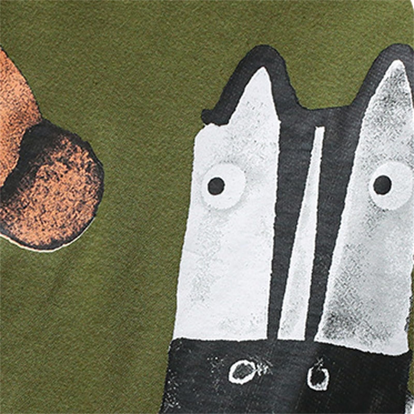 Детский пуловер с капюшоном Generisch с мультяшным принтом, хлопковая кофта с длинными рукавами, базовая модель для мальчиков и девочек, фото №7