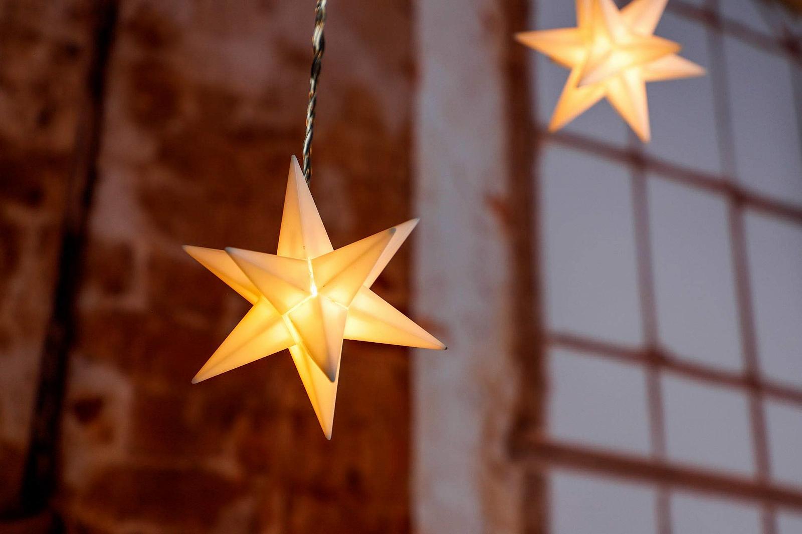 Світлодіодна штора 3D Star, 9 LED, 160 x 120 см, біла, фото №3