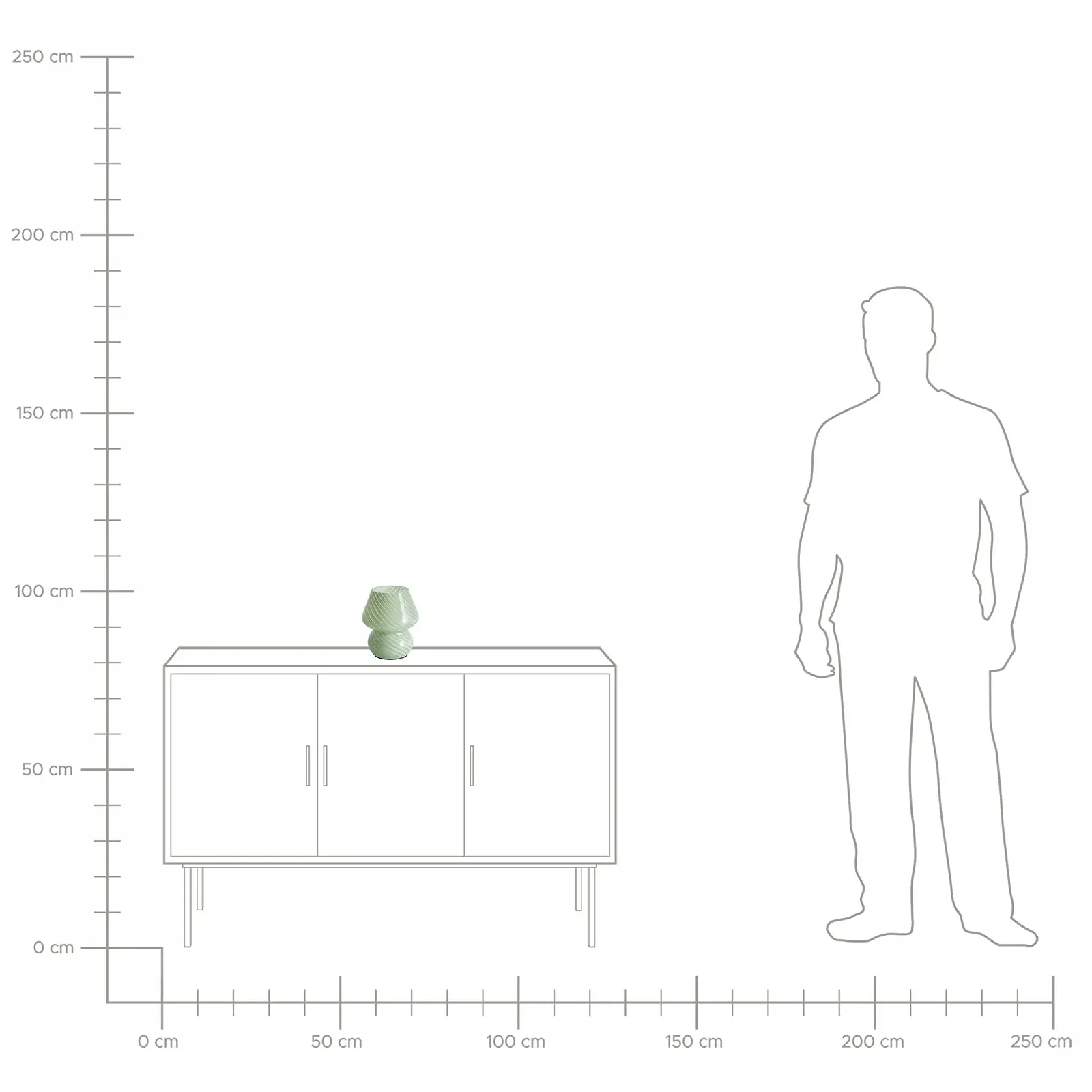 Настільна лампа Beliani Lobo Скляна Зелена Сучасний дизайн Приліжкова для читання, фото №9